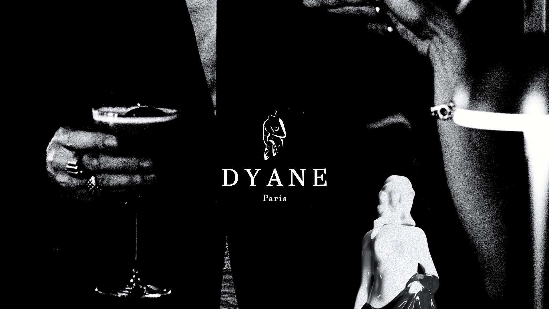 Campagne Dyane Paris autour des cocktails en sculptures de porcelaine