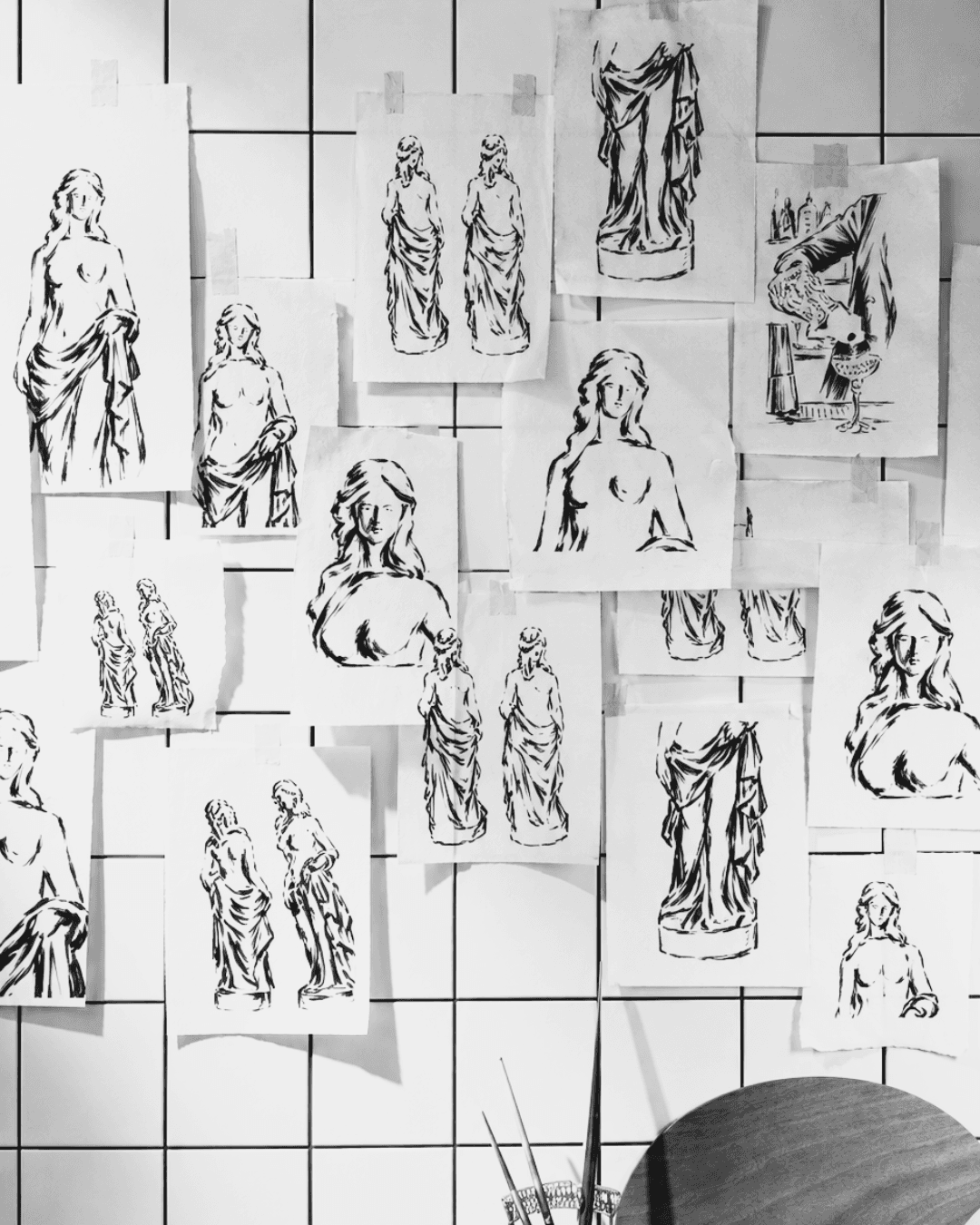 Recherches artistiques autour de la silhouette Dyane